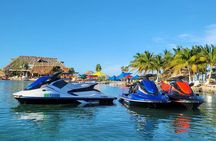 4-Hour Guided Jet Ski Tour to Secret Beach, San Pedro, Belize.