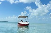 5-Hour Guided Jetboat Tour to Secret Beach, San Pedro, Belize.
