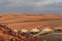 Magical dinner and sunset in Agafay desert