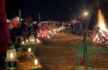 Magical dinner and sunset in Agafay desert
