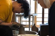 Private Wheel Pottery Experience with One Drink