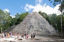 5x1 Tour: Tulum Coba Cenote Mayan Village and Playa del Carmen 