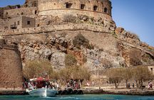 Elounda: Spinalonga Prof. Guided Boat Tour w/ BBQ + Swimming