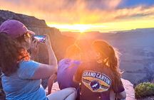 Grand Canyon Sunset Hiking Adventure Deep Below The South Rim