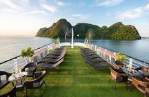 Halong bay Luxury Cruise Day Trip: Buffet lunch & Limousine bus