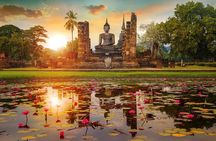 Ayutthaya Glittering Sunset, Boat Ride, Noted Sight, Local Market