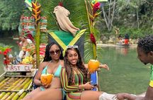 Montego Bay's Guided Bamboo Rafting Tour & Hip-strip Shopping