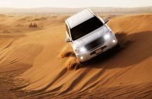 Full-Day DesertSafari with Camel Ride,InlandSea & BBQ Desert Camp