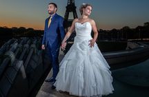 Iconic Portraits in an Exclusive Photoshoot at the Eiffel Tower 