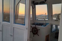 Private Cruise with Handmade Antique Boat around Mykonos-Full Day