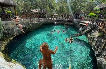 Eco Adventure At 3 Cenotes & 1 Lagoon ! From Cancun & Riviera 
