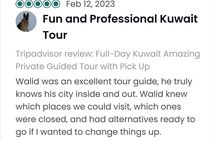 Kuwait: Half Day City Desert Tour Pickup & Dropoff