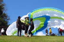Paragliding in Medellin.