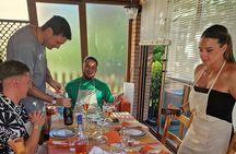Cooking class in a garden: handmade pasta