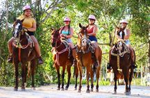 Horseback Riding Cenote, Zipline.Transportation & Tequila Tasting