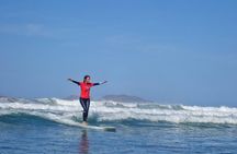 Group Longboard Surf Lesson in Lanzarote