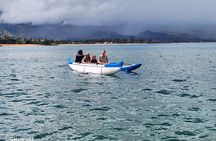 North Shore Hawaiian outrigger Canoe Snorkel and turtle adventure