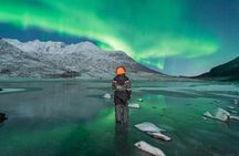 Aurora Hunt with the campfire and professional photographer