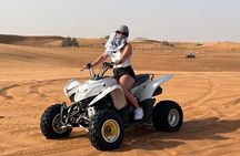 60 Min Quad Biking Tour In Dubai With Camel Ride & Sand Boarding 