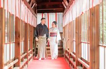 Kimono Photo Session Experience Japanese Culture Inside a Shrine