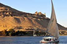 Elephantine Island, Agha Khan, Botanic Garden by Felucca in Aswan