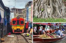 Private Tour to Railway Market Floating Market and Ayutthaya