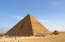 The Pyramids of Giza and Grand Egyptian Museum From Hurghada