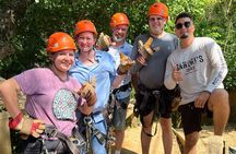 Monkey/Sloth Park + Zipline And City Tour In Roatan