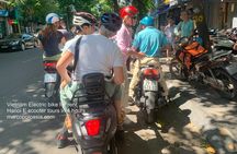 Hanoi hidden street, food tasting with E-bike