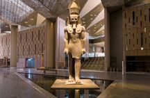 Grand Egyptian Museum and the Pyramids from Alexandria Port