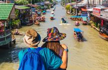 Damnoen Floating Market Trip With Optional Erawan Waterfall Visit