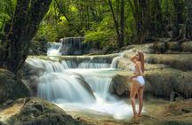 Full-Day Erawan Waterfall and River Kwai Private Guided Tour