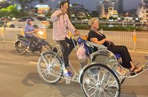 Private Street Food Discovery by Cyclo at Night in Ho Chi Minh