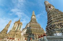 Bangkok Teak Boat Canal Tour with Wat Arun View