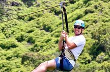 Shaka Zipline: 5 Line Zipline Tour (60 - 260 lbs)