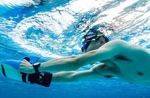 Snorkeling with underwater scooter in Taha’a lagoon from Raiatea
