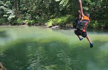 El Yunque Ziplining with River and Beach Visit