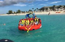 Tubing on grace bay beach Turks and caicos islands