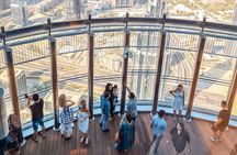 Dubai View From Burj Khalifa in Floor 124-125 and Lunch or Dinner