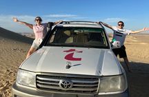 From Siwa: Sunrise Desert Safari tour by 4X4 with Sand boarding