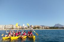 Kayak routes through the Coves of Villajoyosa