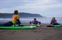 Surf Lesson in Widemouth Bay in Bude Cornwall