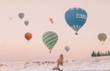 Pamukkale Hot Air Balloon Ride Certificate and 2 Meals in Antalya