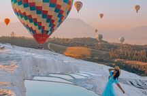 Pamukkale Hot Air Balloon Ride Certificate and 2 Meals in Antalya