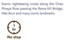 Journey along the Chao Phraya River 1-Hour Boat Charter