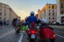 Evening Vespa Sidecar Tour in Rome with Gourmet Pizza Tasting
