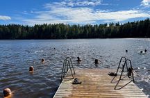 National Park Hike & Finnish Smoke Sauna Experience with Campfire Lunch