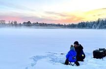 Ice Fishing with Snowmobiles
