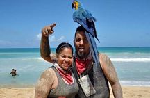 From PuntaCana: Tour in buggy double With Cenote and macao beach