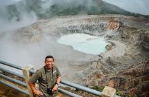 From San José: Poás Volcano Crater, Coffee Tour and Breakfast